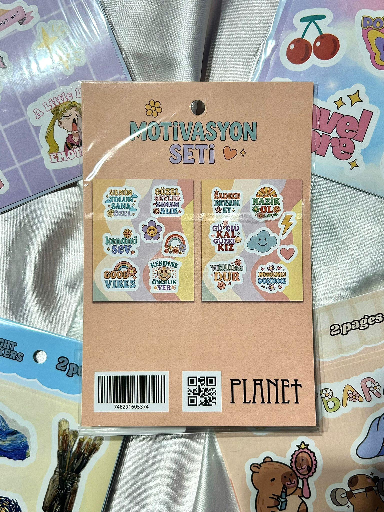 Motivasyon Sticker Seti