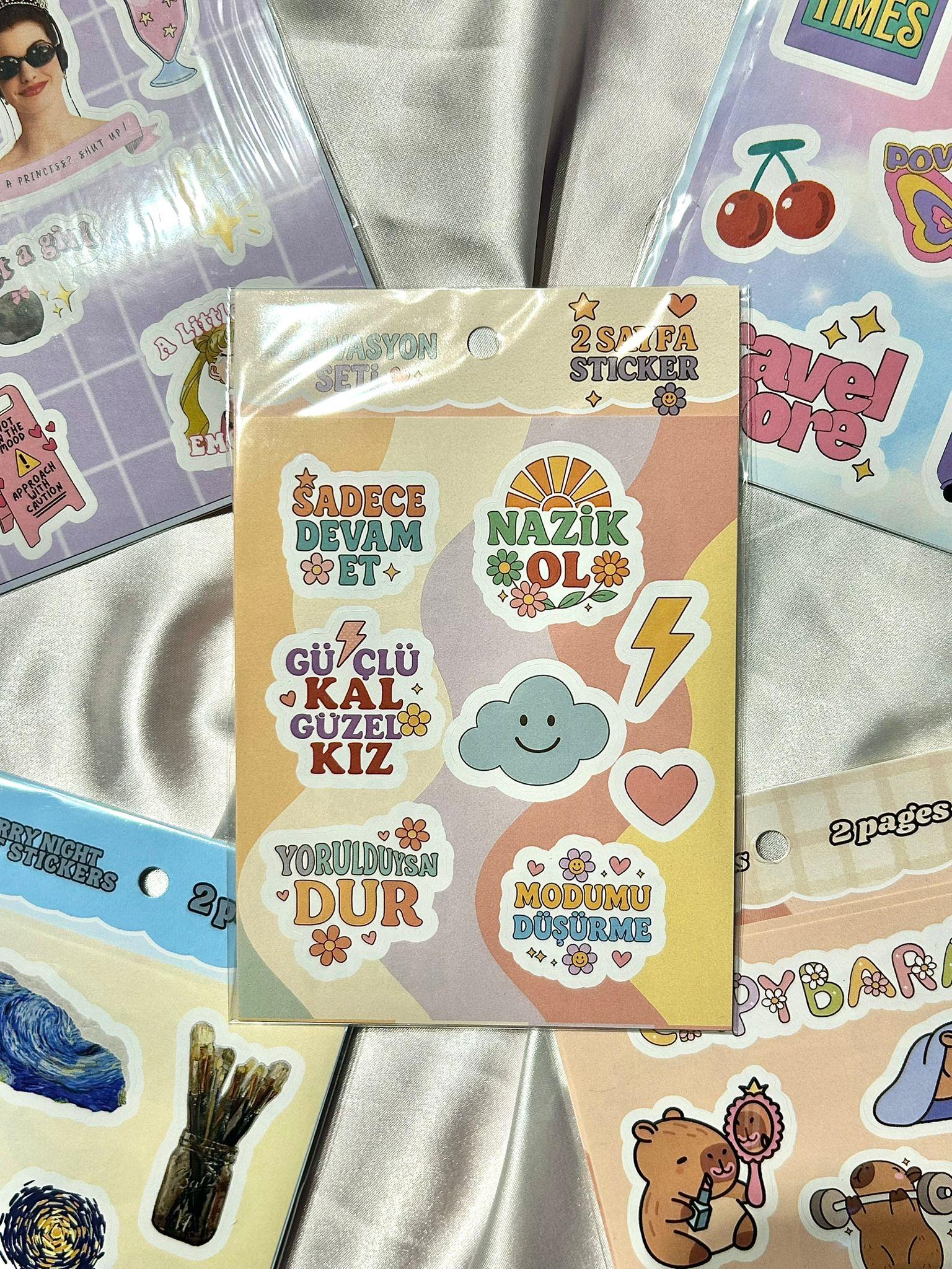 Motivasyon Sticker Seti
