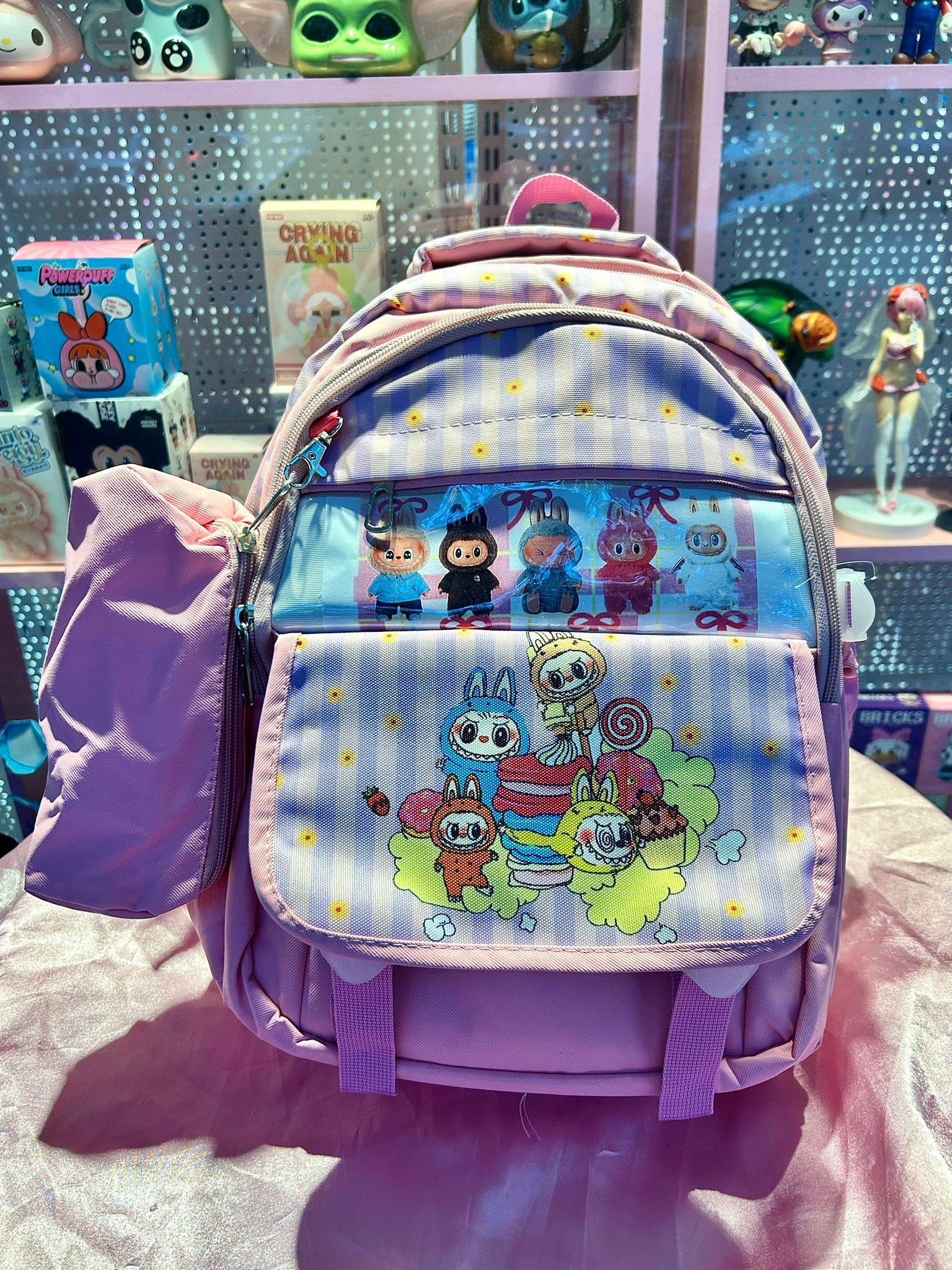 Pembe Labubu Sırt Çantası