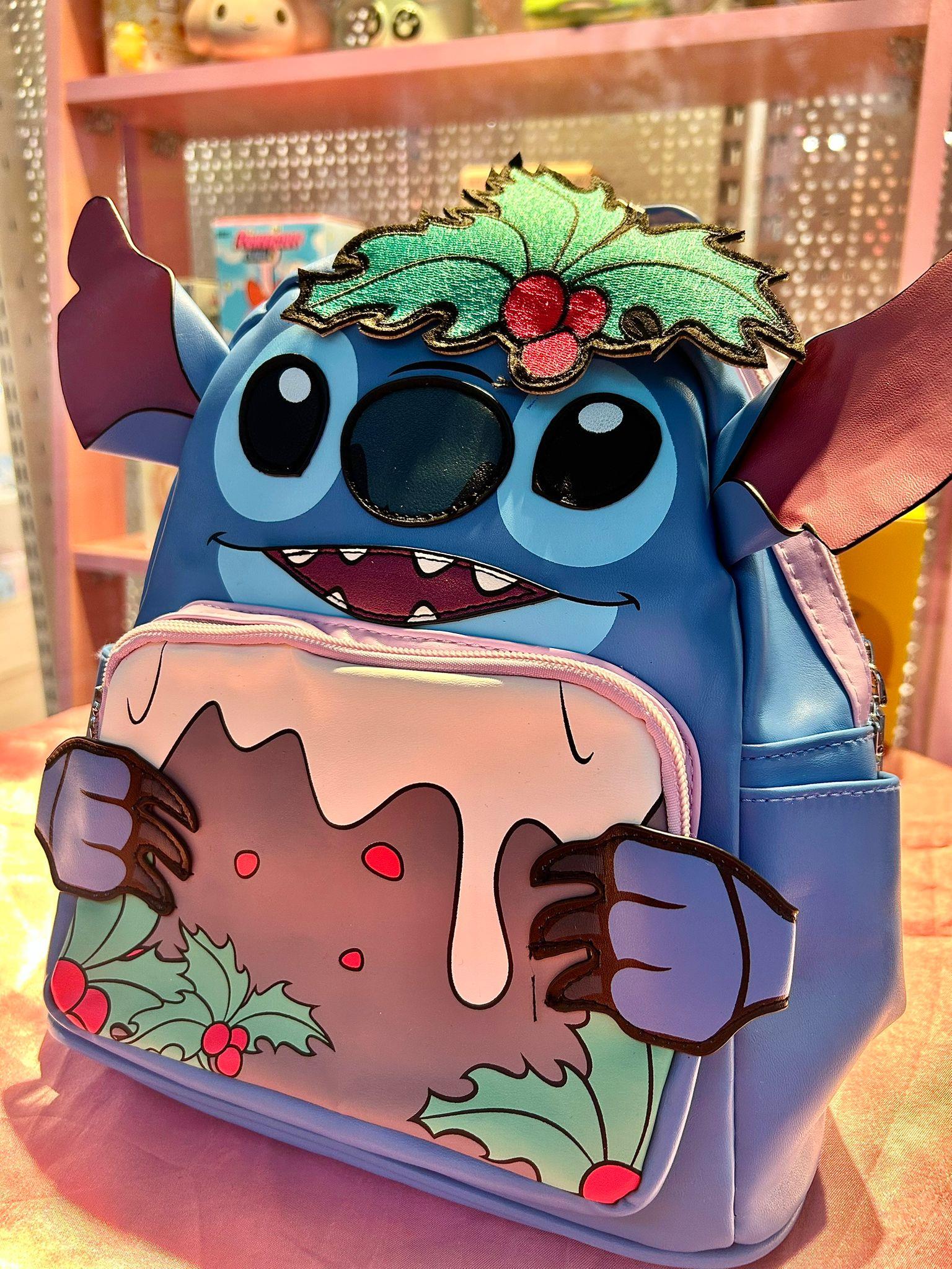 Stitch Figürlü Mini Deri  Sırt Çantası