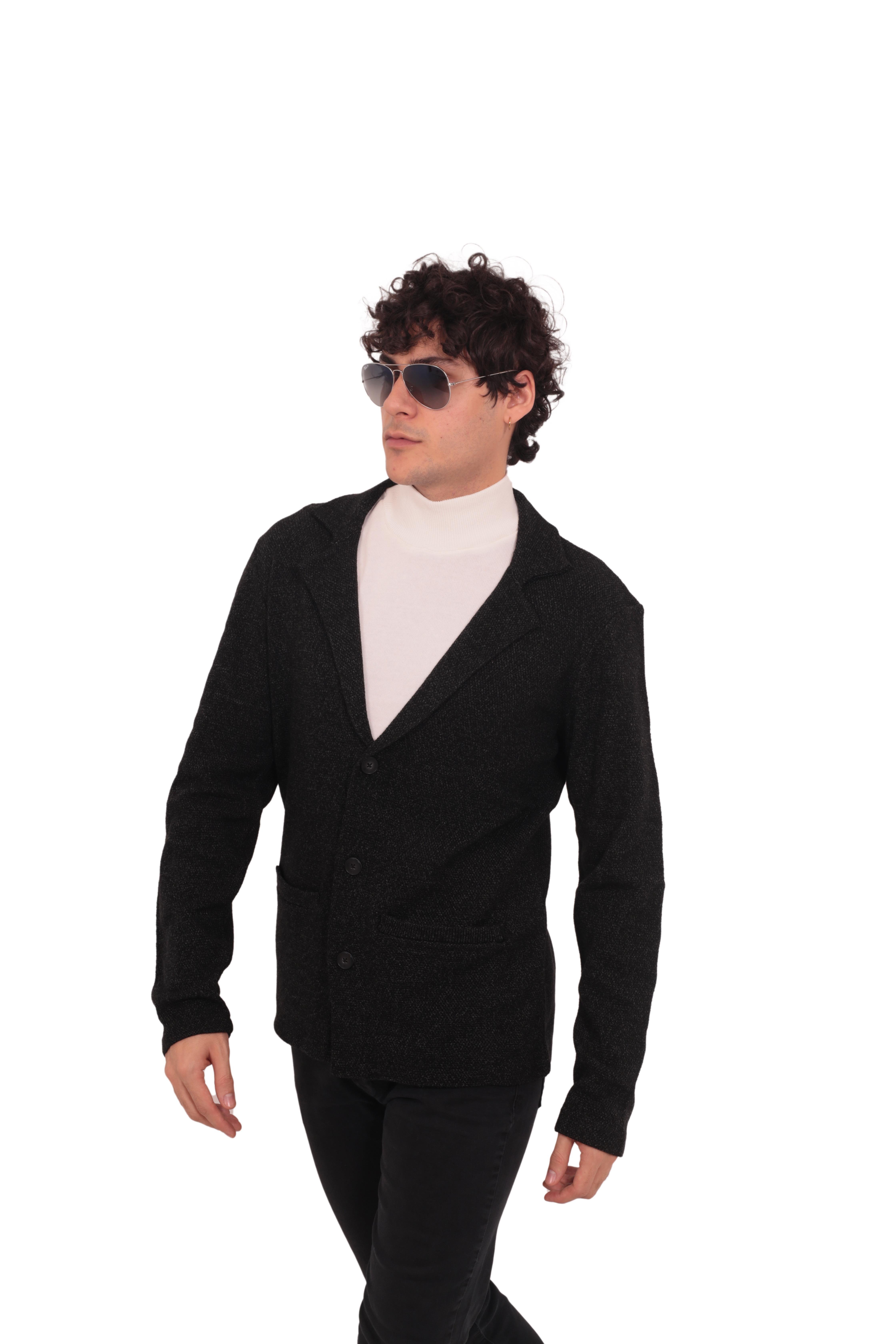 RTD&VLD Erkek TRİKO CEKET Füme