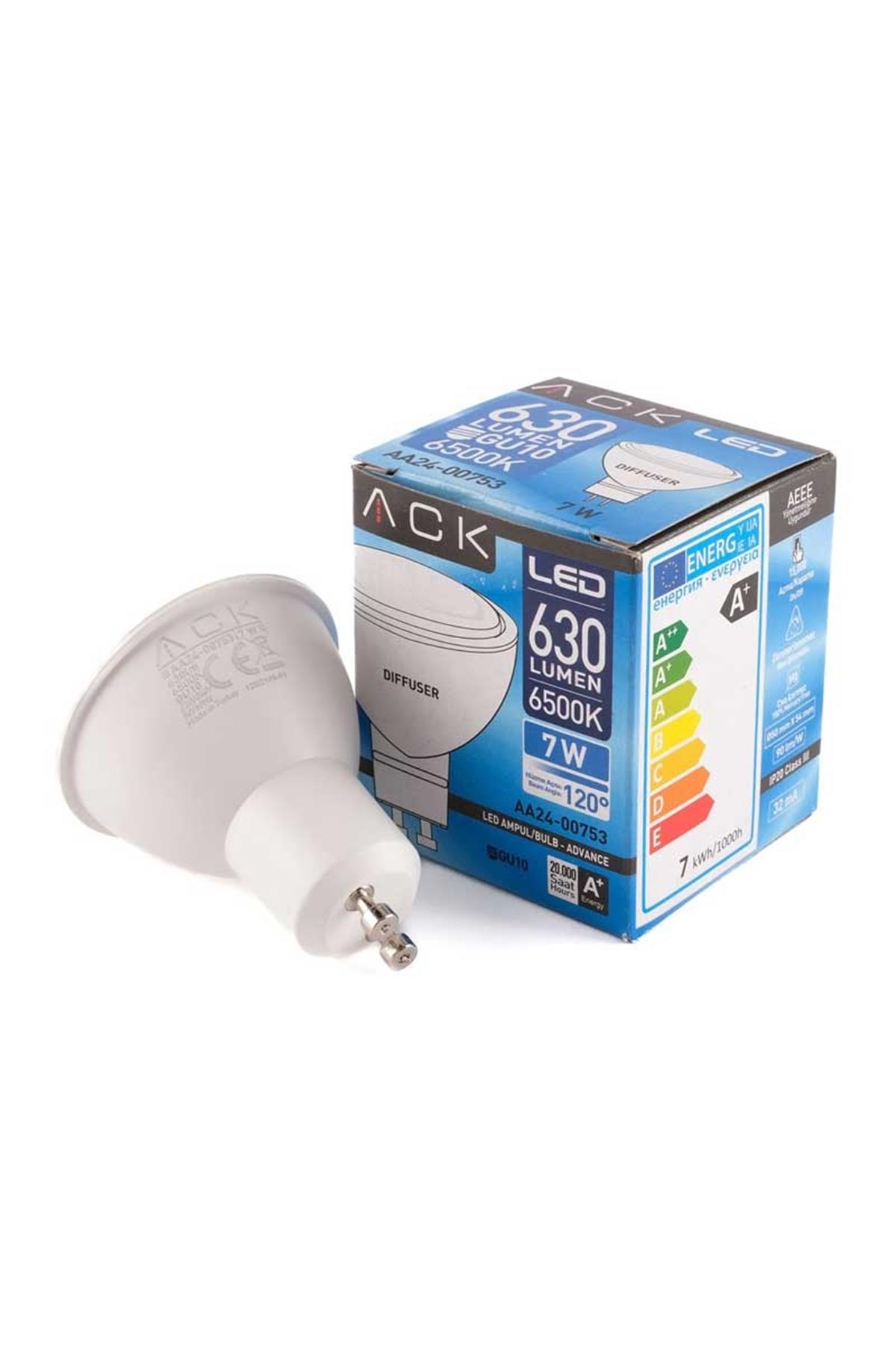 ACK AA24-00753 7W Gu10 6500K Beyaz Difüzörlü SMD Led Ampul