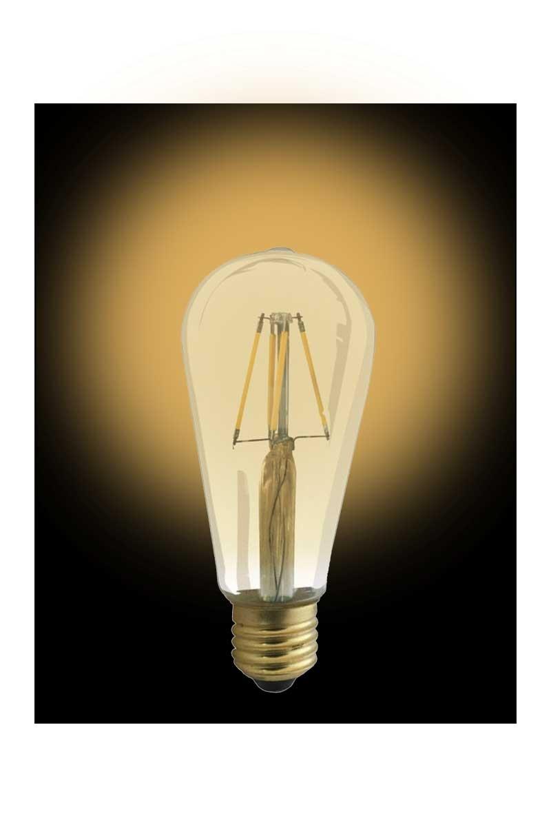 ACK AB46-00420 4W E27 2200K SARI ST64 LED RUSTİK AMPUL