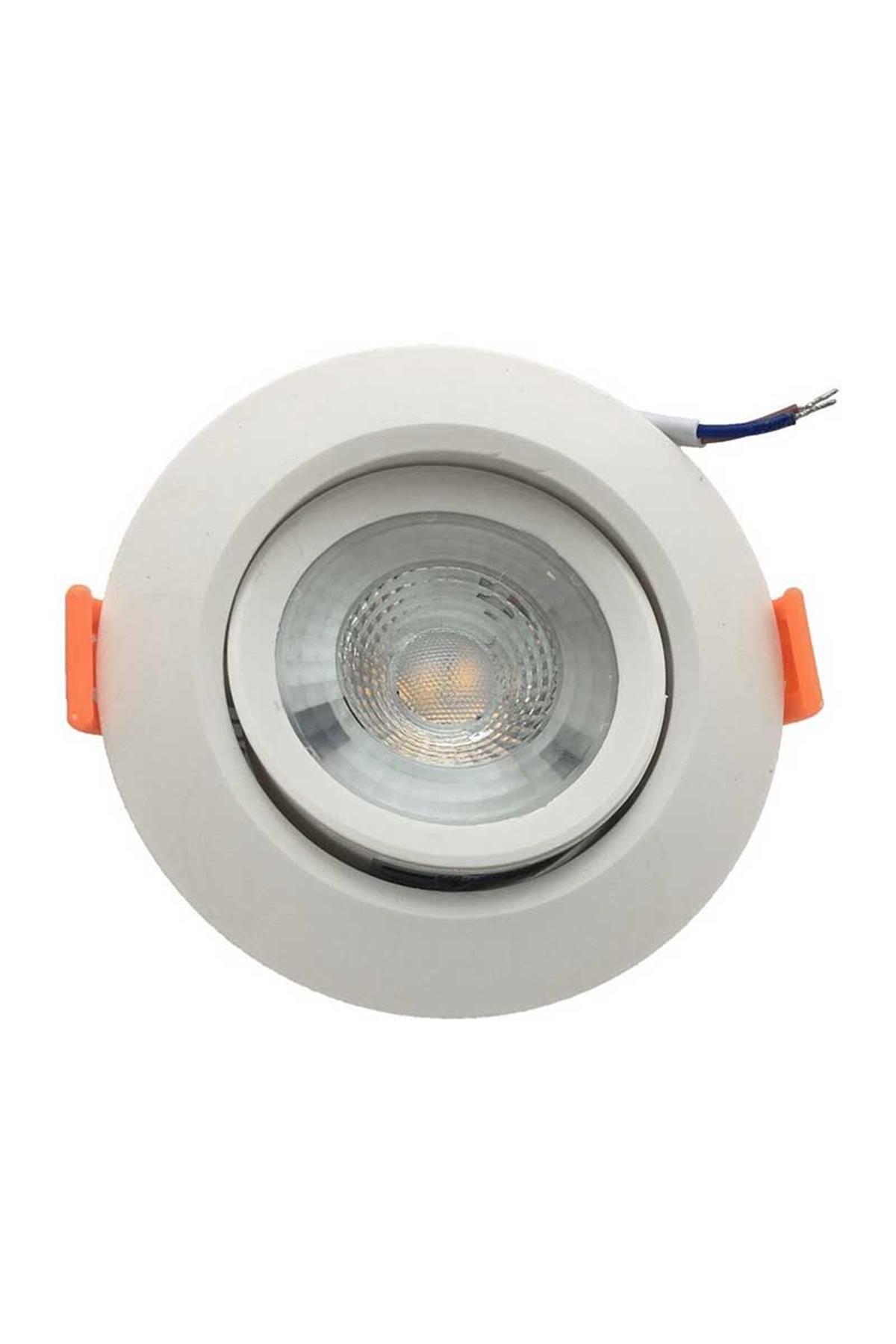 ACK AD01-00500 5W Beyaz 3000K Günışığı Sıva Altı Yuvarlak Cob Led Downlıght