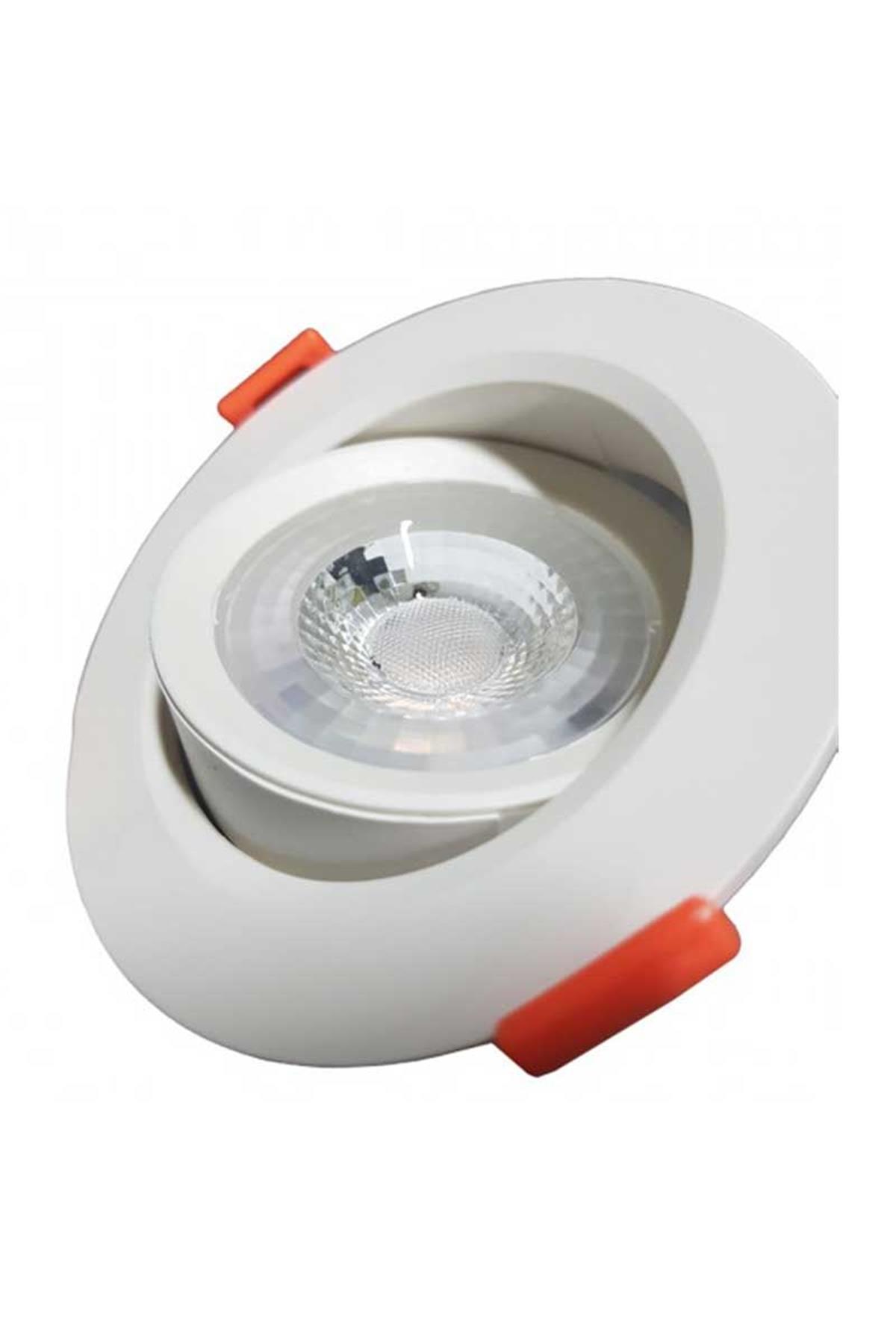 ACK AD01-00500 5W Beyaz 3000K Günışığı Sıva Altı Yuvarlak Cob Led Downlıght