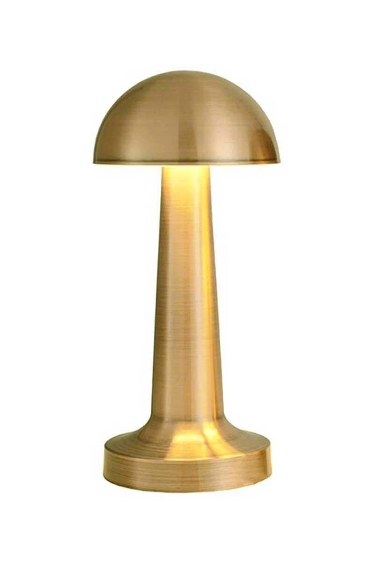 ACK AF11-00296 2W Gold Gövde Led Dokunmatik Dimli Metal Şarjlı Masa Lambası