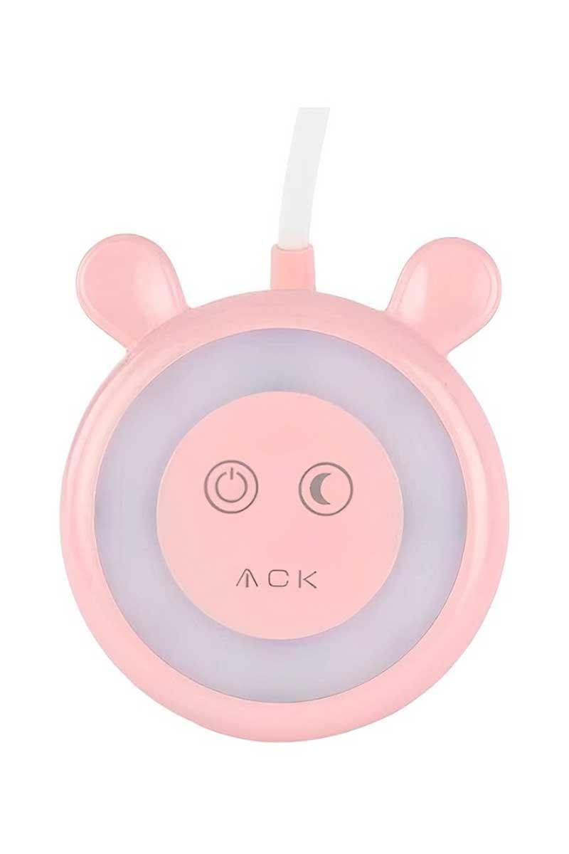 ACK AF11-10011 2 Renkli Pembe Kasa Şarj Edilebilir Masa Lambası