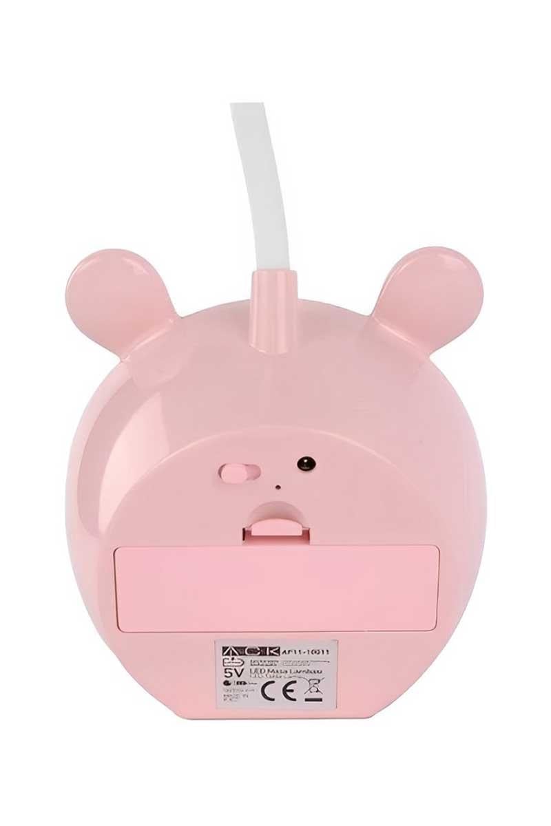 ACK AF11-10011 2 Renkli Pembe Kasa Şarj Edilebilir Masa Lambası