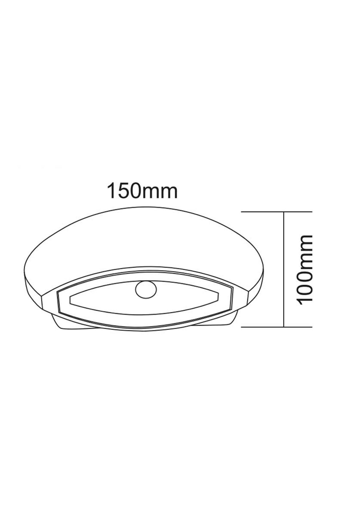 ACK AH07-07901 6W Siyah Duvar Aplik / 148x98x60MMskd Full Set Includes Screw 3000K