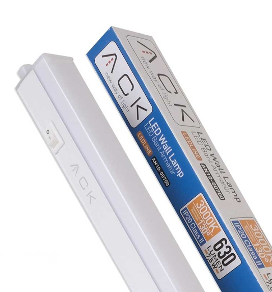 ACK AN10-00700 7.5W 54.3cm 3000K Günışığı Merkür Led Bant Armatür