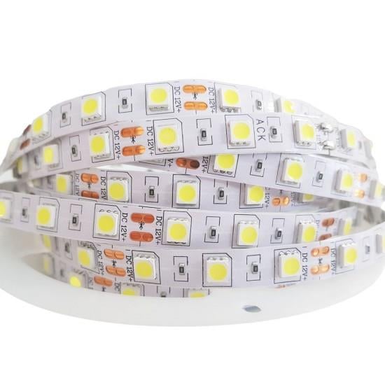 ACK AS01-00305 14.4W 12V YEŞİL ÜÇ ÇİP 60 LEDLİ SİLİKONSUZ ŞERİT LED