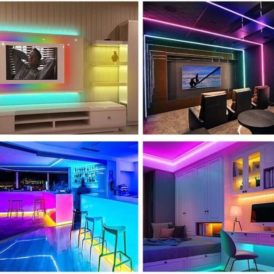 ACK AS01-00306 14.4W 12V MAVİ ÜÇ ÇİP 60 LEDLİ SİLİKONSUZ ŞERİT LED