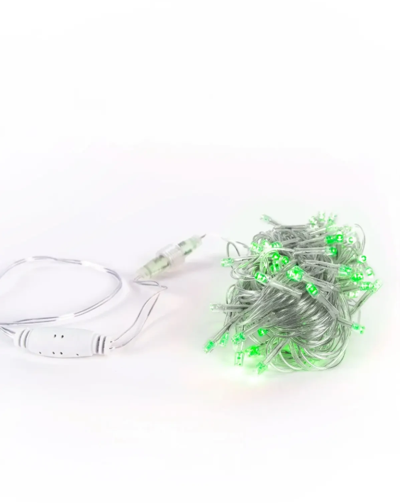 ACK AS90-00405 10m 220V Yeşil 100 Ledli Eklenebilir İç Mekan Led Işık