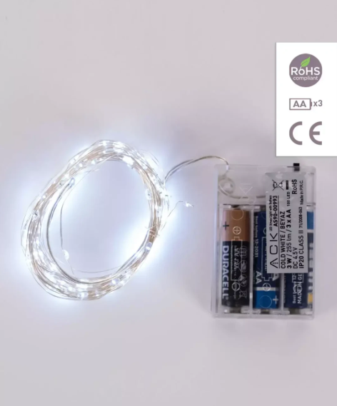 ACK AS90-00993 10m 6500K Beyaz 100 Ledli Süsleme Işığı