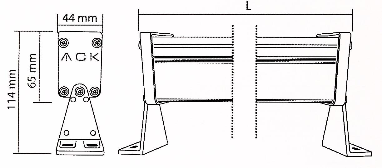 ACK AT20-00903 9W 3000K Günışığı Power Led Wallwasher