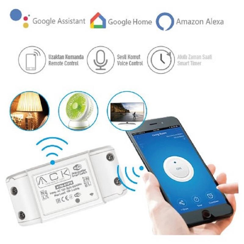 ACK AY20-01010 AKILLI ANAHTAR WİFİ ÖZELLİKLİ