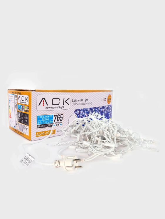 AS90-00203 Ack Lüks Seri 9W 144 Led Saçak Led Beyaz Işık 6500K