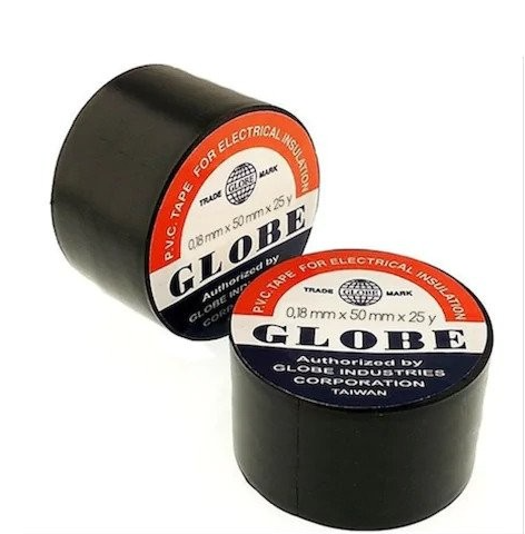GLOBE SİYAH GENİŞ 0,18x50x25YDS İZOLE ELEKTRİK BANDI