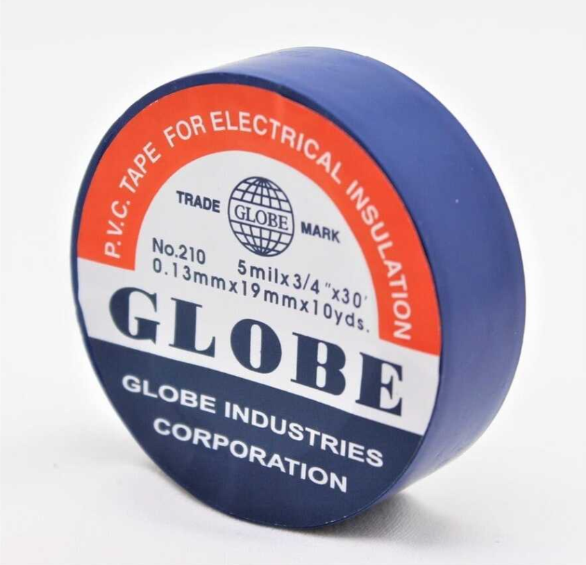GLOBE TEKLİ MAVİ İZOLE ELEKTRİK BANDI