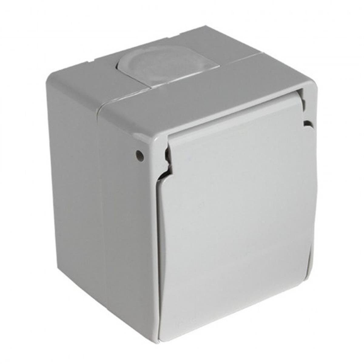 MUTLUSAN NEMLİYER GRİ KAPAKLI TOPRAKLI PRİZ MUT-2150 110 0203