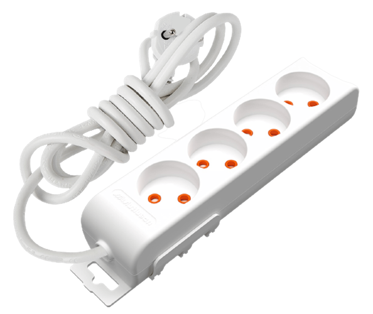 MUTLUSAN Rİ-TECH 4'LÜ TOPRAKLI GRUP PRİZ ÇOCUK KORUMALI 2 METRE KABLOLU 001 175 410002 02 00