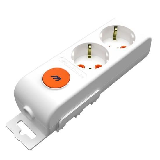 MUTLUSAN Rİ-TECH İKİLİ ANAHTARLI TOPRAKLI GRUP PRİZ ÇOCUK KORUMALI KLEMENSLİ 001 175 220001 00 00