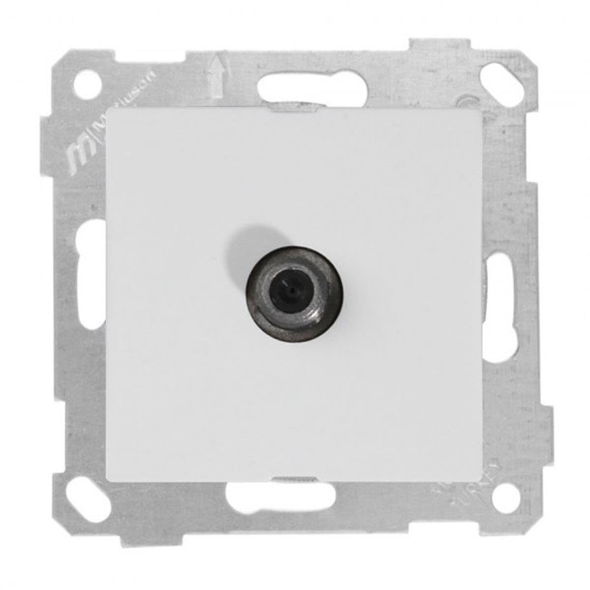 MUTLUSAN RİTA BEYAZ MEKANİZMA + TUŞ TV PRİZİ F DİŞİ 2200 172 0101