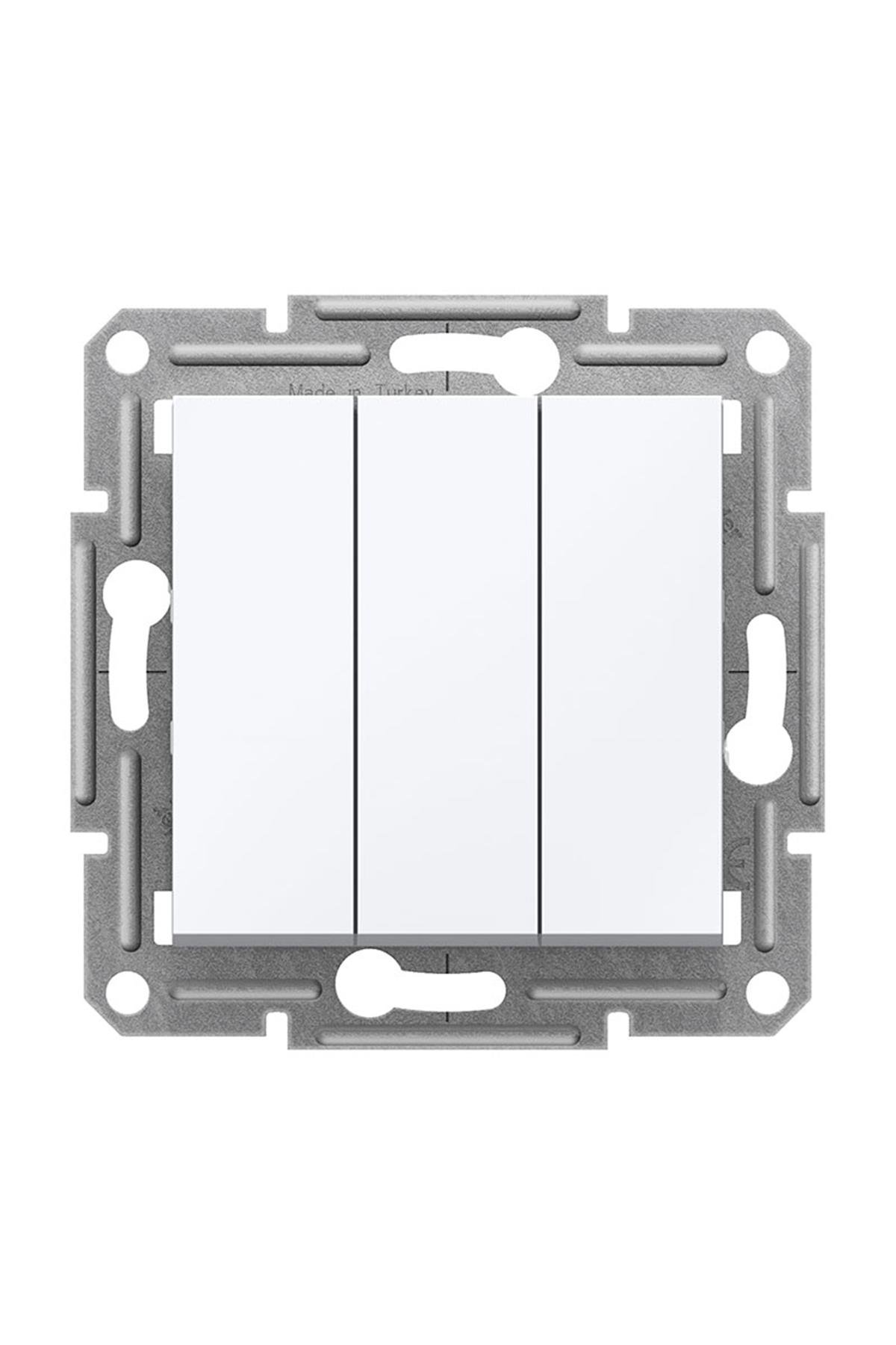 SCHNEIDER EPH2170121 ÜÇLÜ ASFORA BEYAZ ANAHTAR