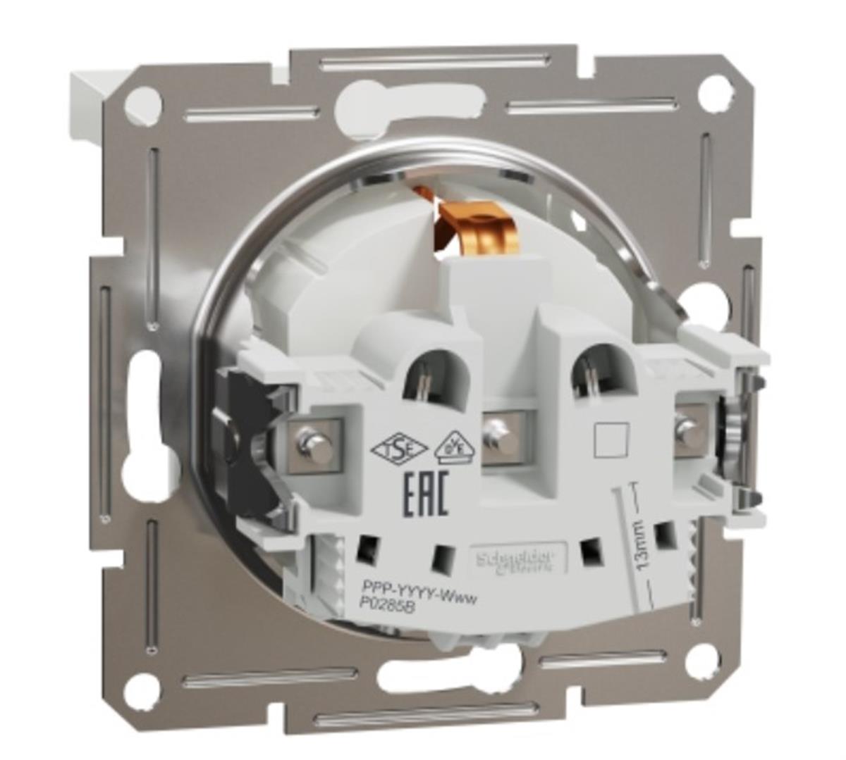 SCHNEIDER EPH3170121 16A ASFORA BEYAZ ÇERÇEVESİZ KAPAKLI TOPRAKLI PRİZ