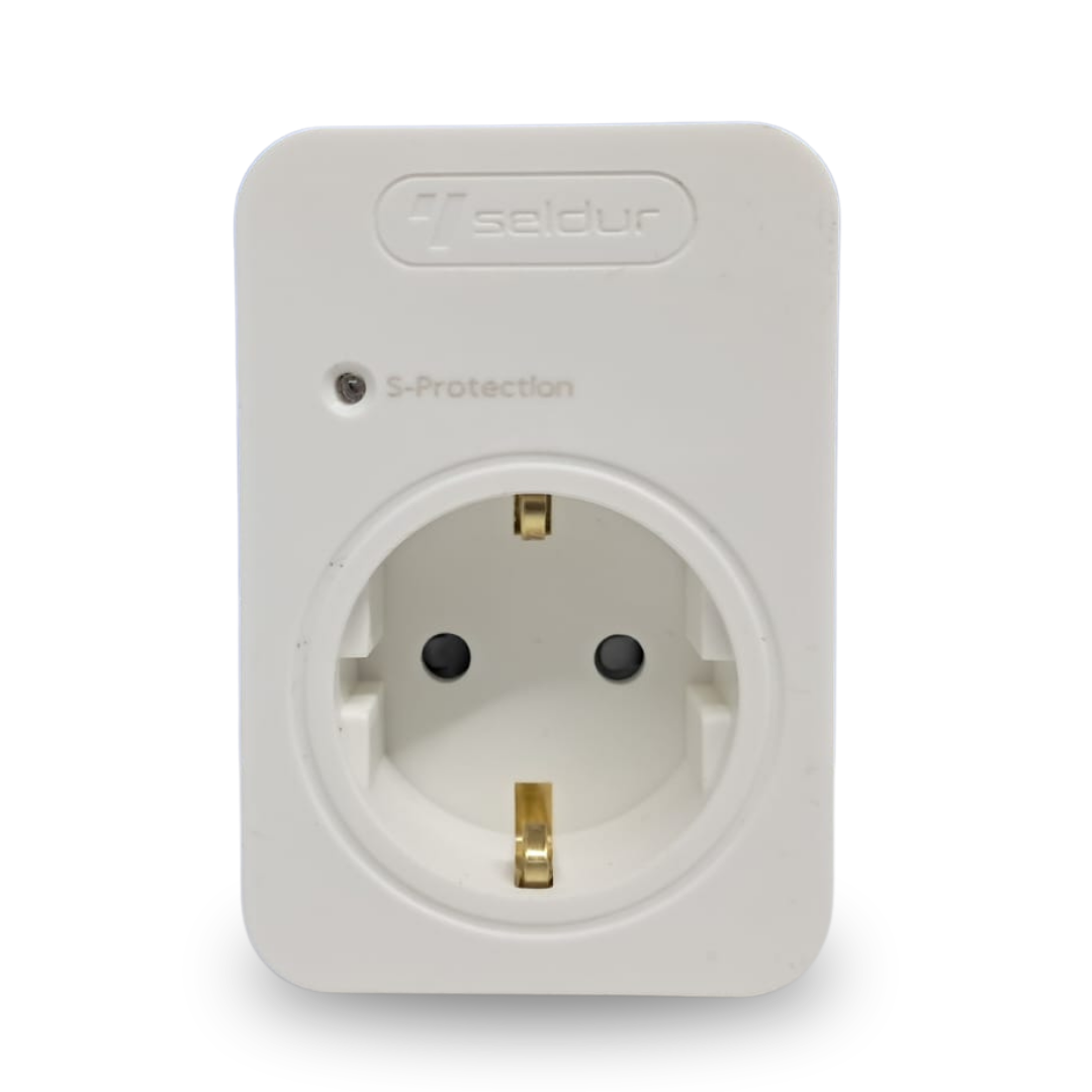 Seltur Şok ve Akım Korumalı Fiş-Priz (720J) Çocuk Korumalı Beyaz