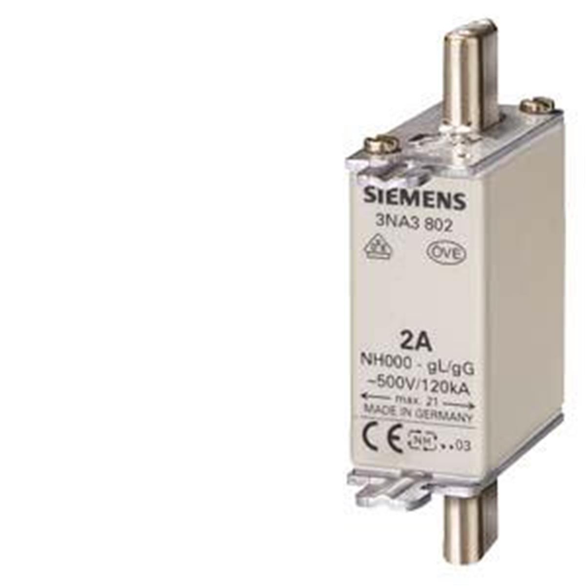 SIEMENS 80A BOY 000 GENİŞLİK 21MM STEATİT SERAMİK GÖVDELİ NH-BIÇAKLI SİGORTA BUŞONU