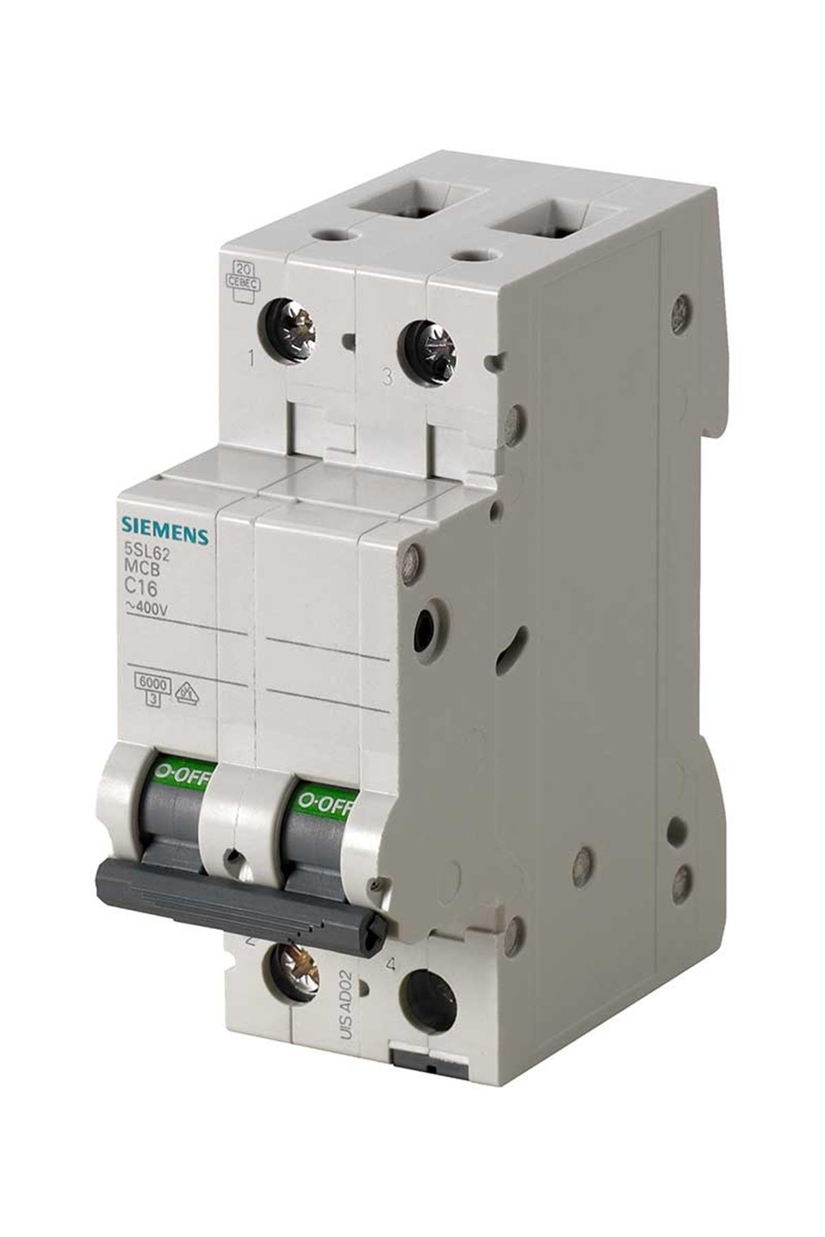 SIEMENS C TİPİ 2X63A 6KA 2F OTOMATİK SİGORTA 5SL6263-7YA