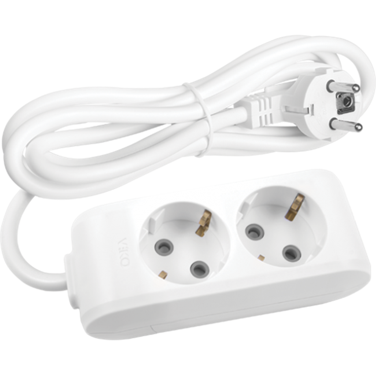 VİKO 90113202 MULTİ-LET 2Lİ PRİZ ÇOCUK KORUMALI TOPRAKLI 2 METRE KABLOLU GRUP PRİZ