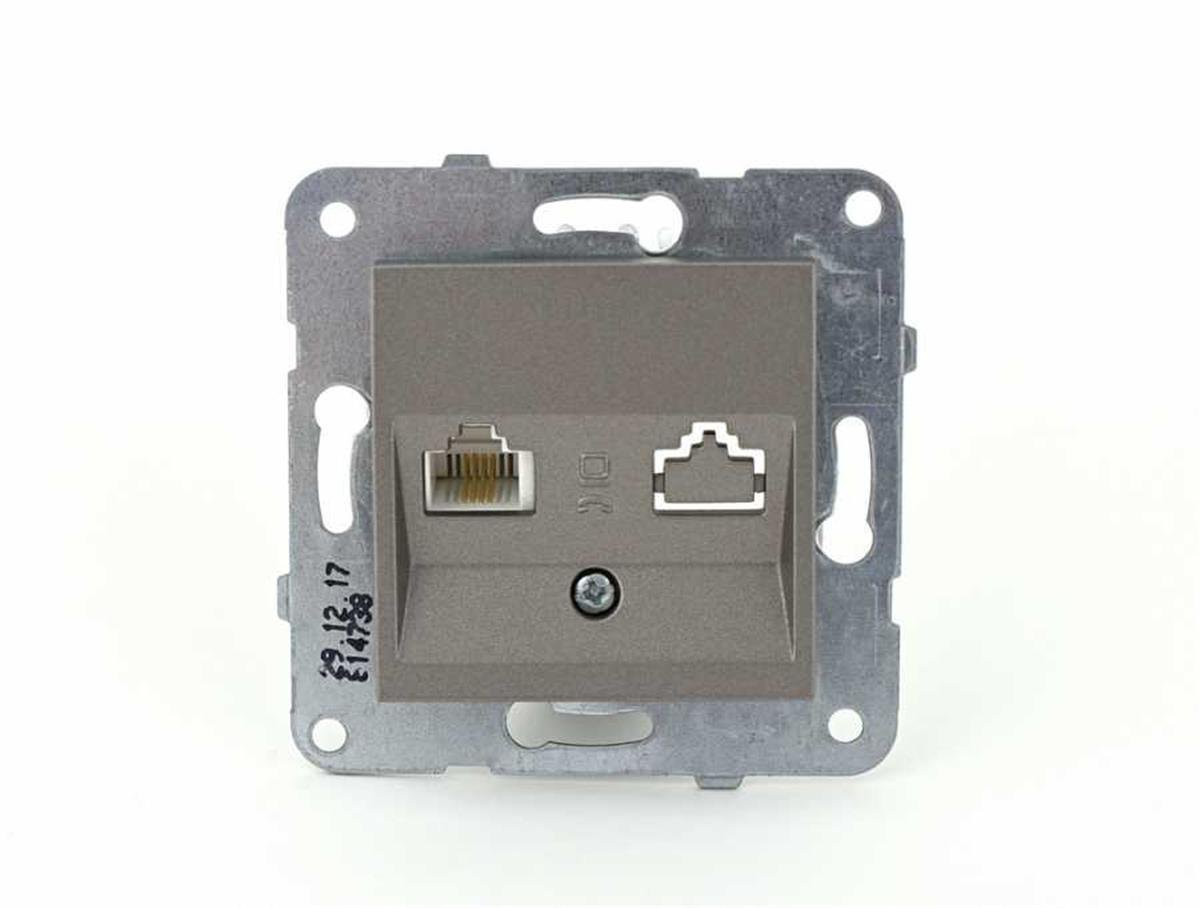 VİKO 92600013 NOVELLA/TRENDA TEKLİ NÜMERİS TELEFON PRİZ MEKANİZMASI (CAT 3) (SADECE MEKANİZMA)