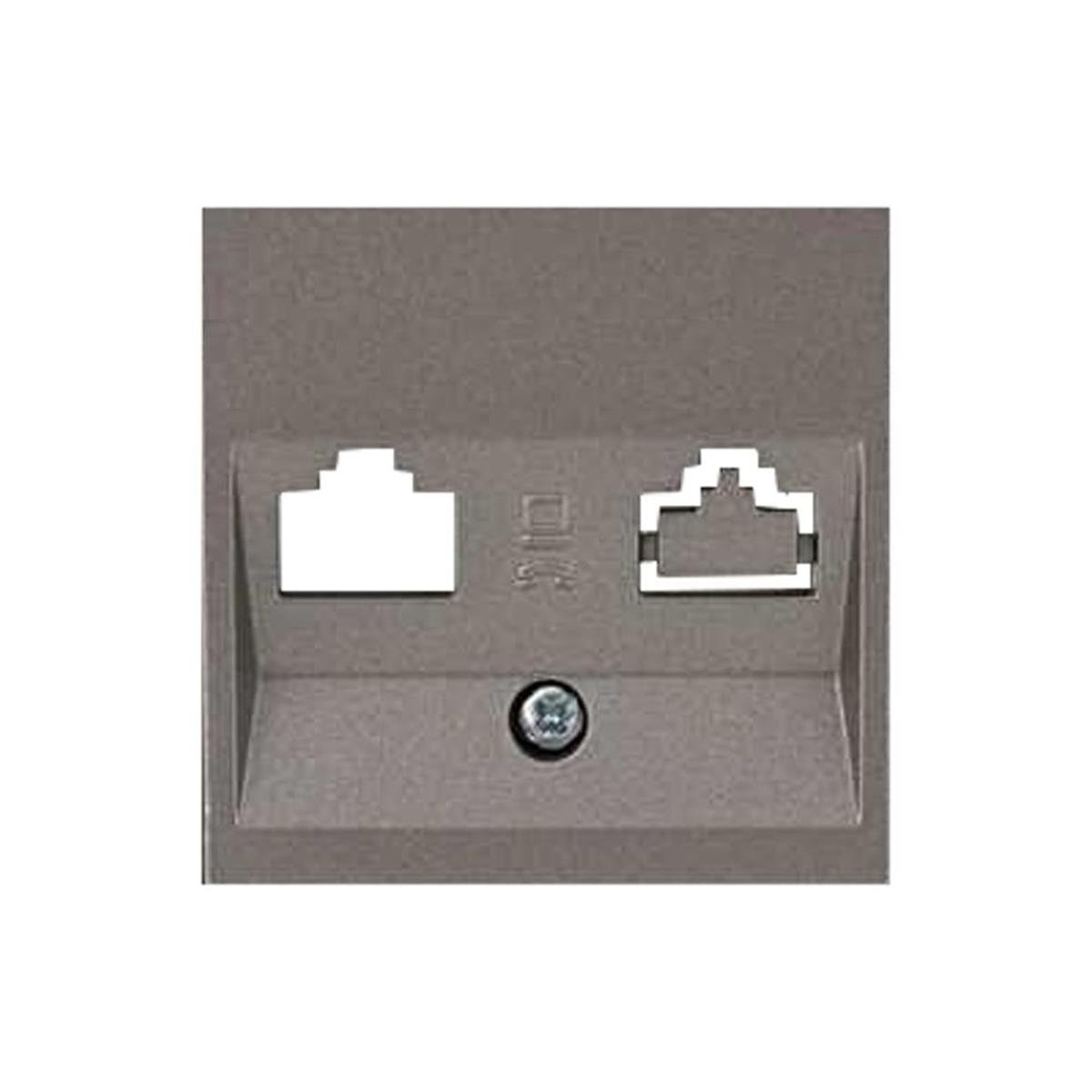 VİKO 92605332 NOVELLA/TRENDA ANTRASİT DATA/NÜMERİS TELEFON PRİZİ KAPAK (MEKANİZMA HARİÇ)