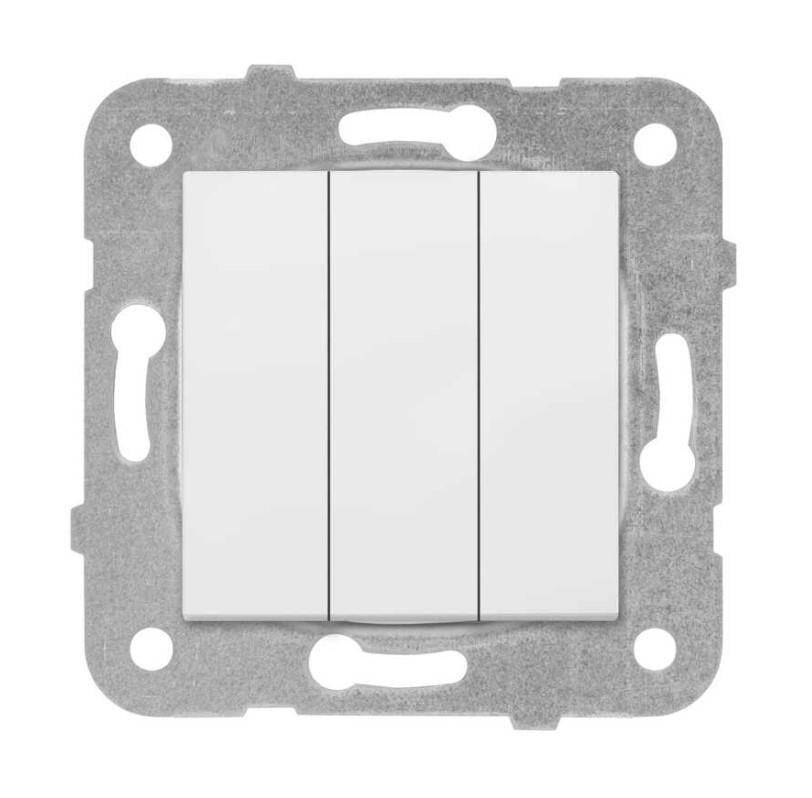 Viko Karre Üçlü Anahtar - Beyaz (Çerçeve Hariç) 90967068