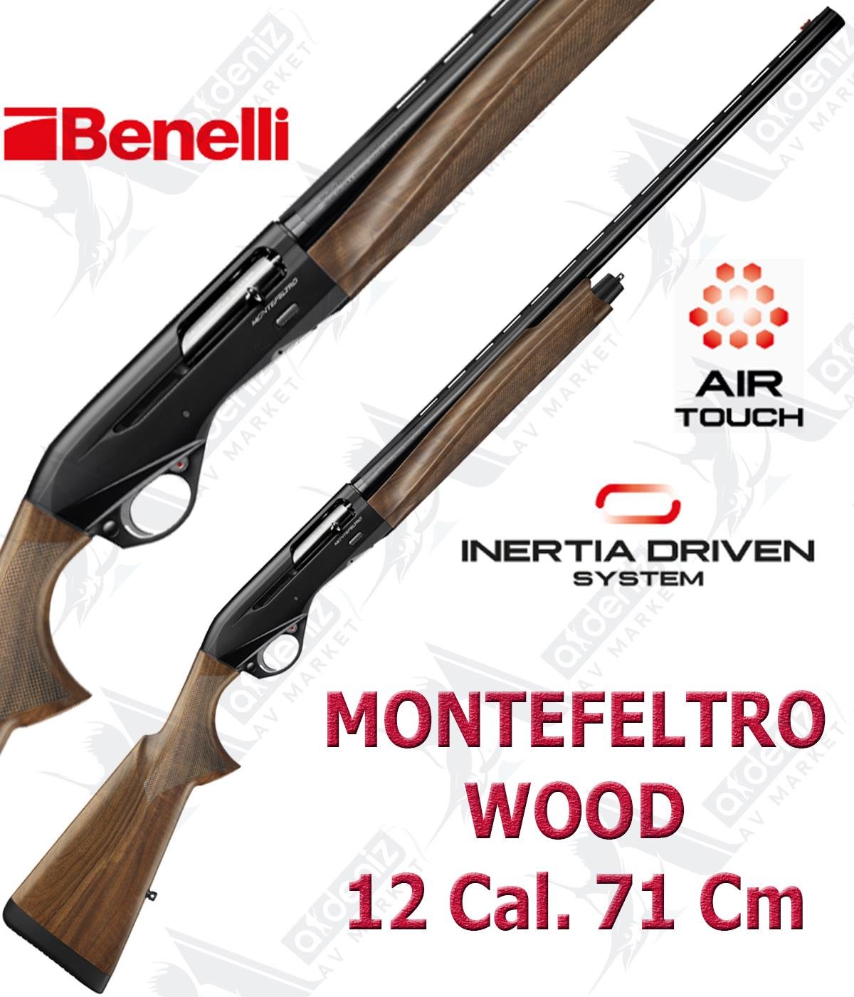 Benelli Montefeltro Wood (Ahşap) 12 cal. 71 cm Yarı Otomatik Av TüfeğiBENELLİ