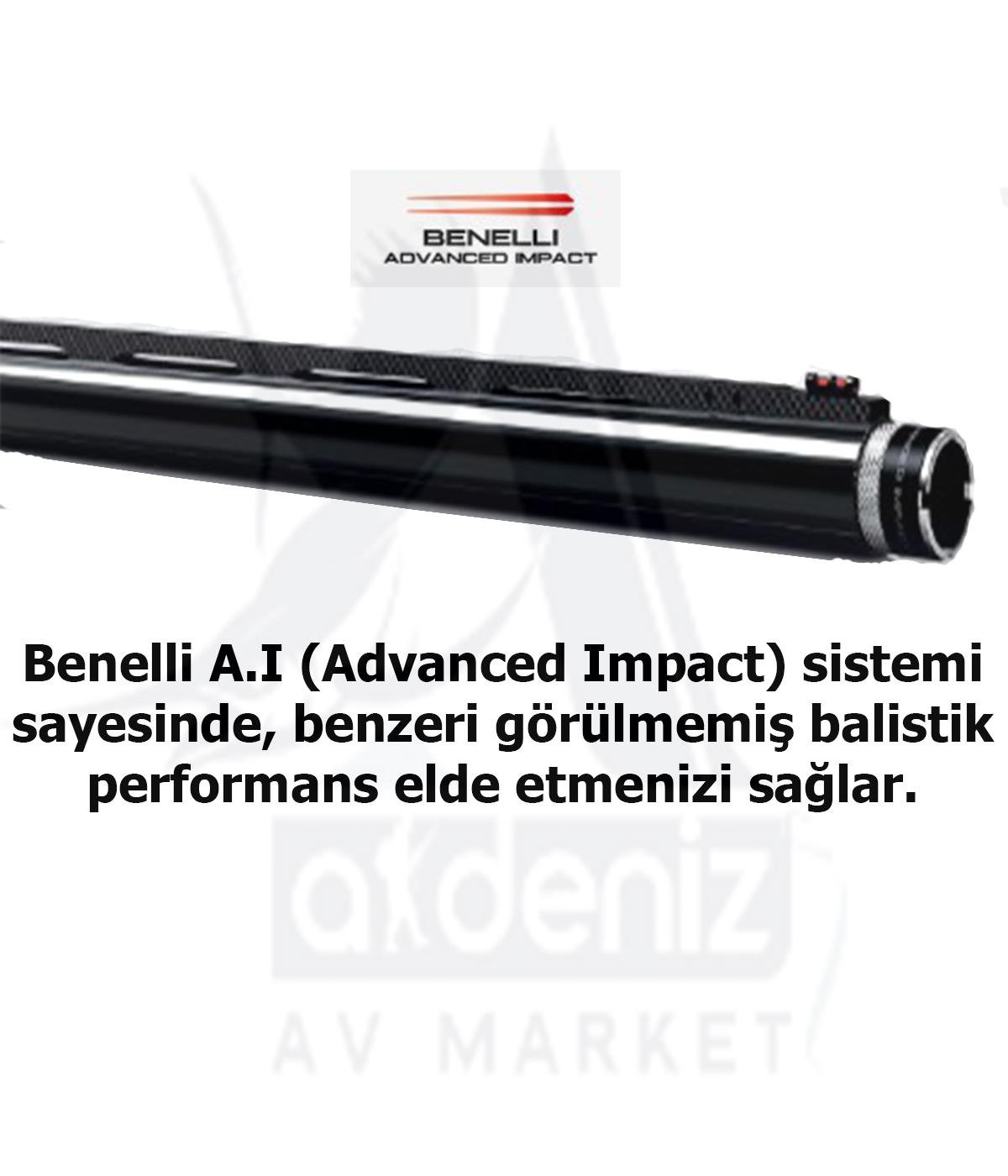 Benelli Raffaello Deluxe A.I. 12 cal. 66 cm Y.Oto Yivsiz Av TüfeğiBENELLİ