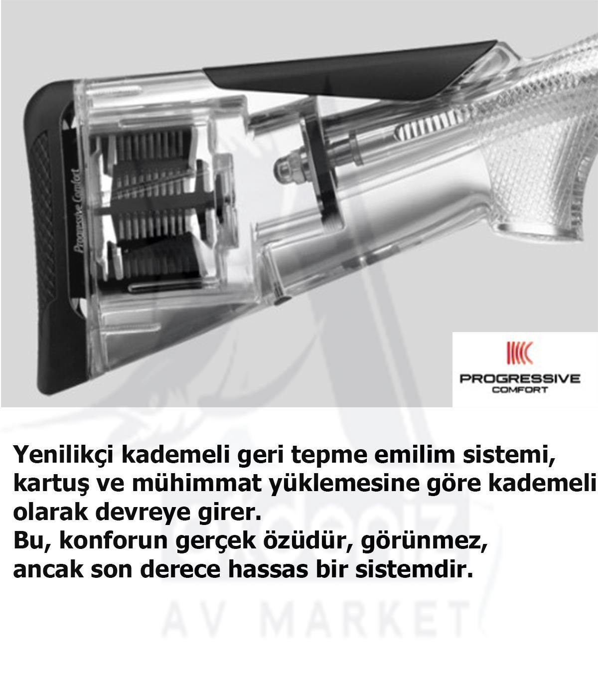 Benelli Raffaello Deluxe A.I. 12 cal. 71 cm Y.Oto Yivsiz Av TüfeğiBENELLİ