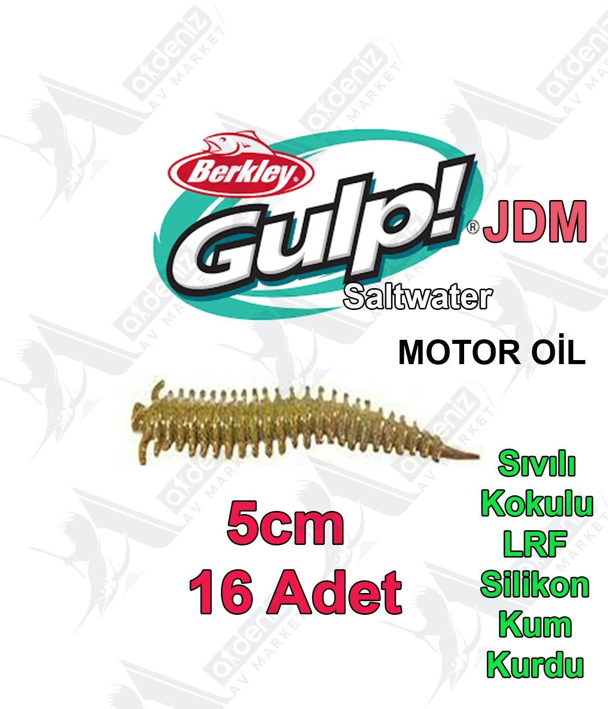 Berkley Gulp Saltwater Sandworm LRF Silikon Kurt 5cm 16'lı Paket #Motor OilBERKLEY