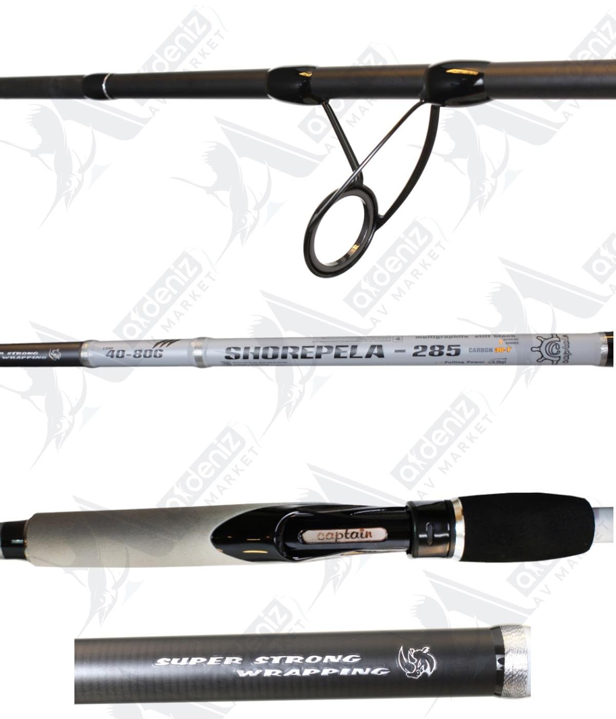 Captain Shore Jig Kamışı 1474 Shore Pela 40-80gr 285cm (2 Parça)CAPTAİN