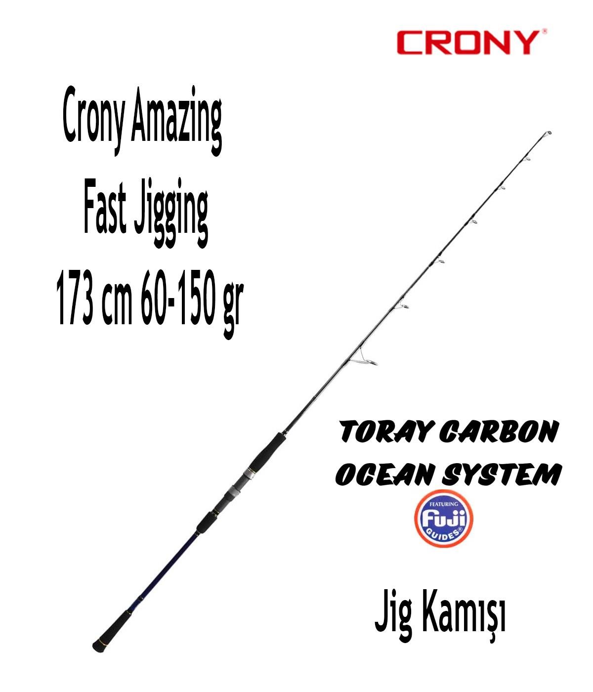 Crony Amazing Fast Brısk Jigging (Spinning Tip) Tek Parça Jig Kamışı 173 cm 60-150 grCRONY