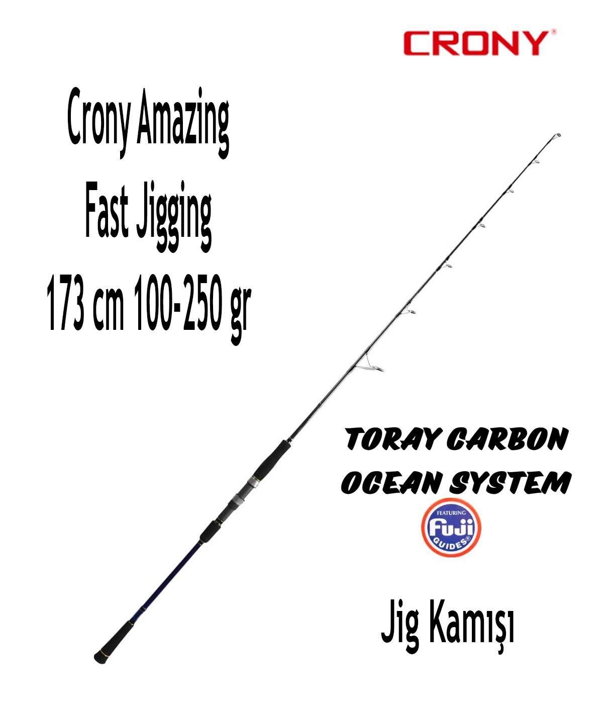 Crony Amazing Fast Brısk Jigging (Spinning Tip) Tek Parça Jig Kamışı 173 cm 100-250 grCRONY