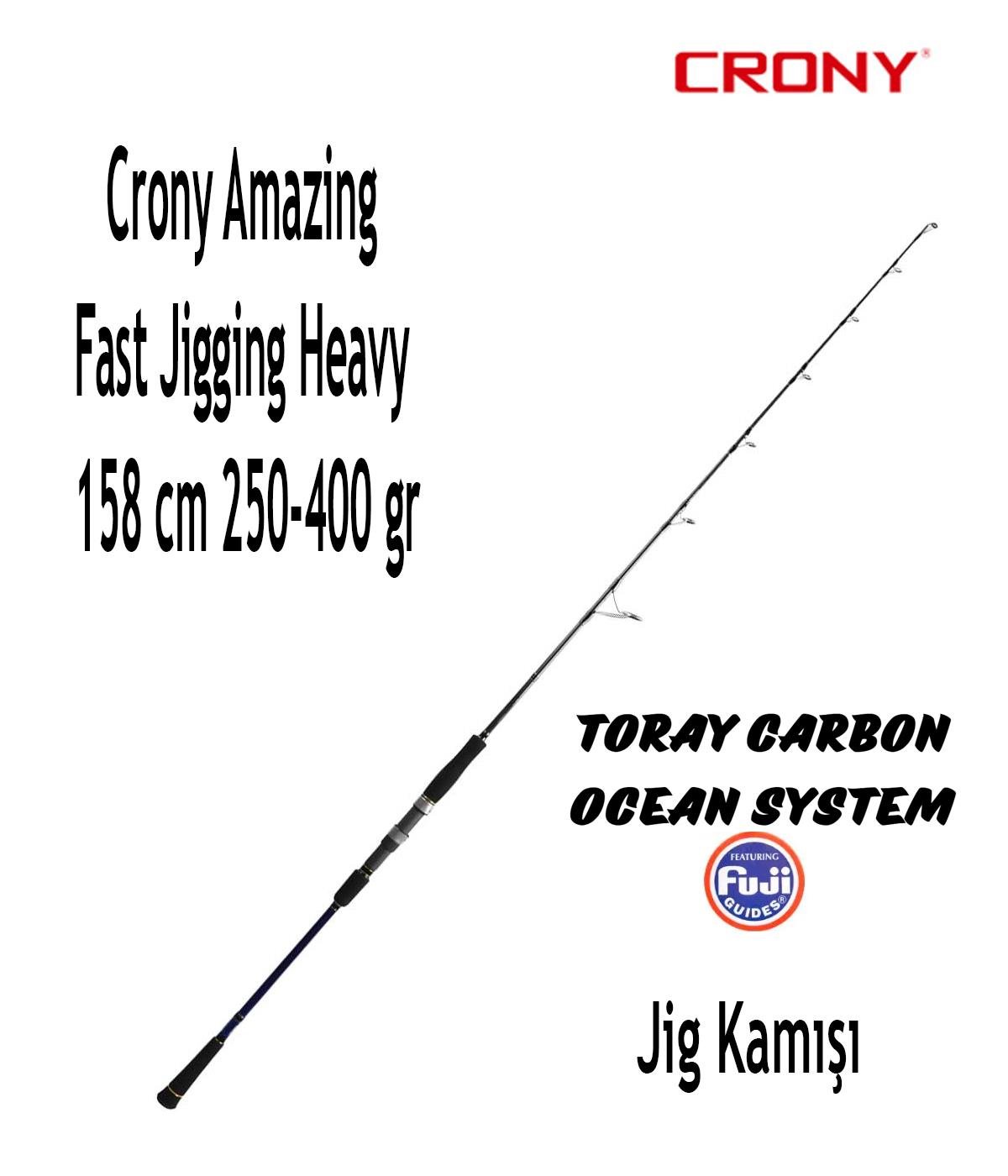 Crony Amazing Fast Jigging Heavy (Spinning Tip) Tek Parça Jig Kamışı 158 cm 250-400 grCRONY