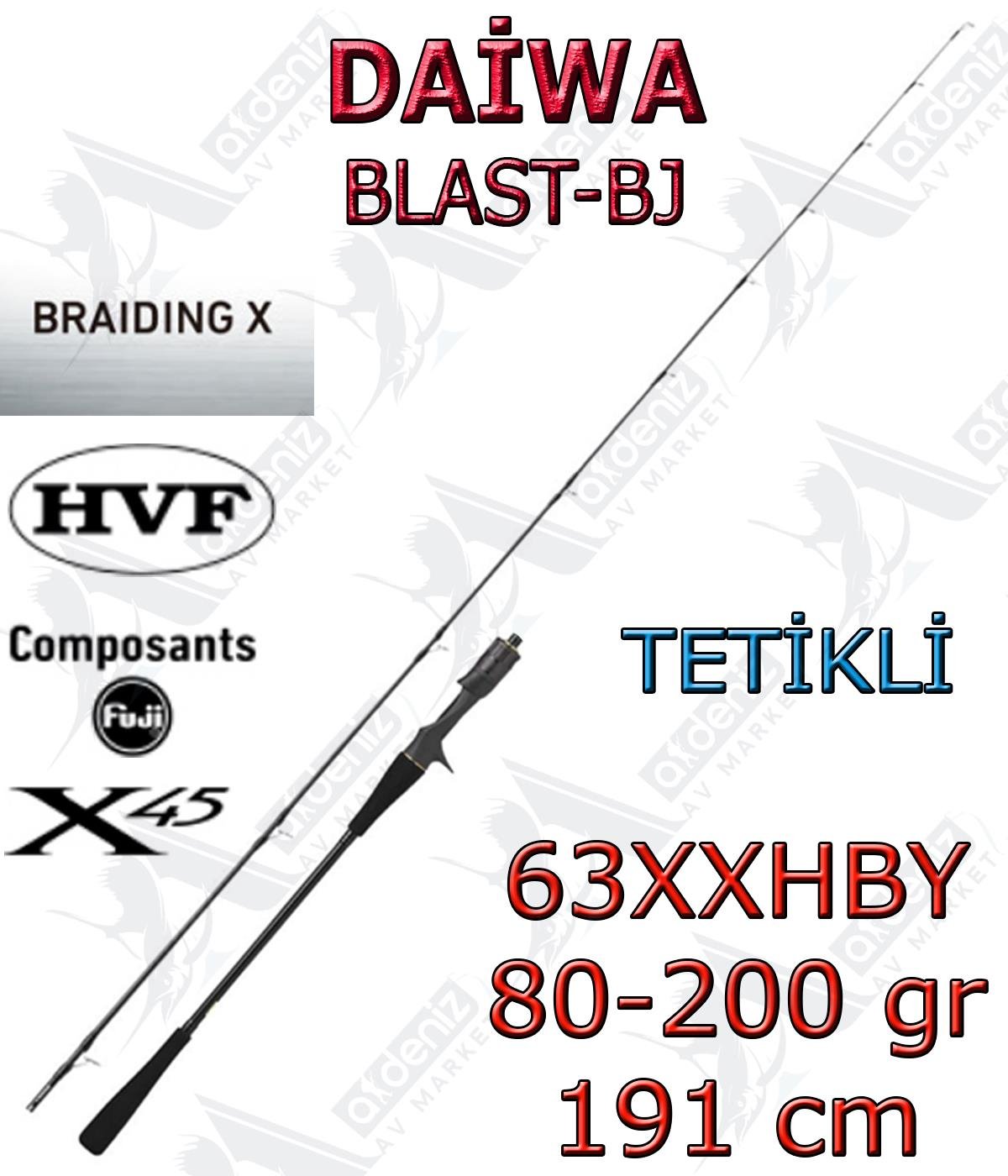 Daiwa Blast BJ 191 Cm 80-200Gr Slow Jigging Kamış (Tetikli-2P)DAİWA