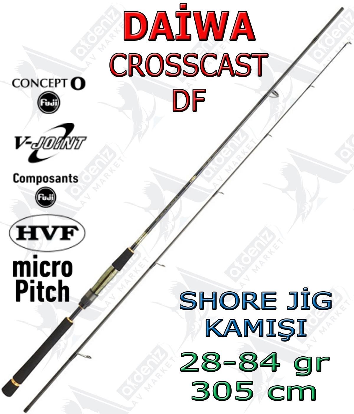 Daiwa Crosscast Df 3.05 m 28-84gr 1002 XHFS (2 Parça) Shore Jigging KamışDAİWA