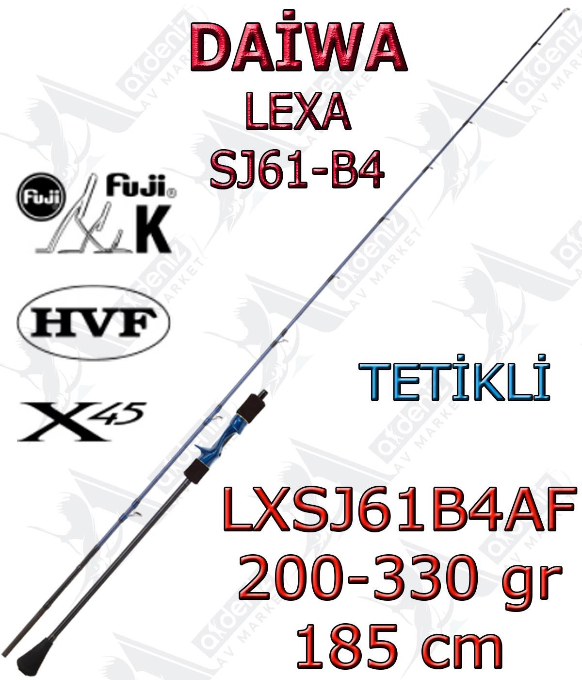 Daiwa Lexa 185 Cm 200-330Gr Slow Jigging Kamış (Tetikli-2 Parça) LXSJ61B4AFDAİWA