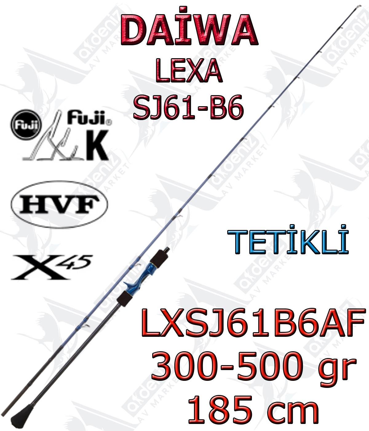 Daiwa Lexa 185 Cm 300-500Gr Slow Jigging Kamış (Tetikli-2 Parça) LXSJ61B6AFDAİWA