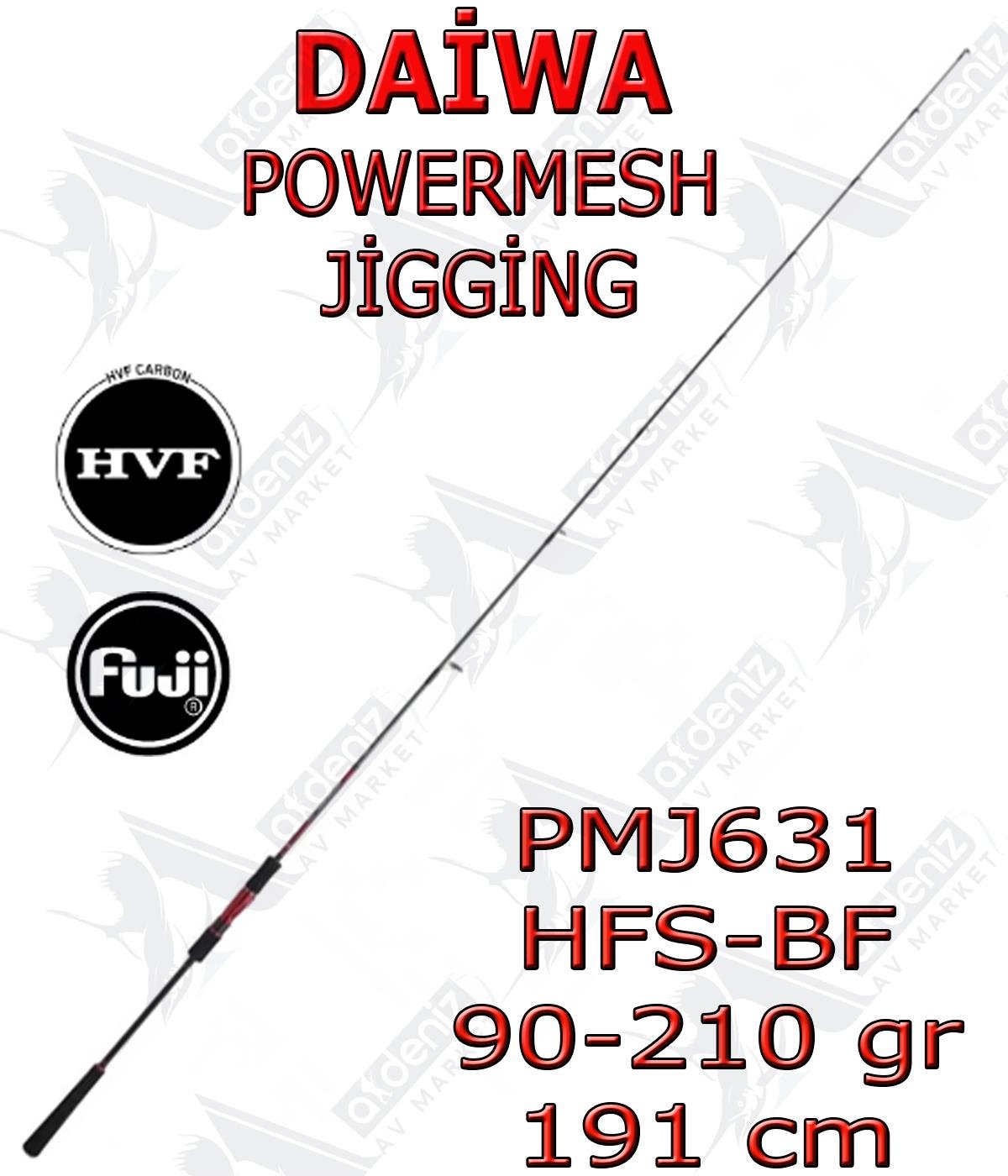 Daiwa New Powermesh 191 Cm 90-210Gr Jig Olta Kamışı (Tek Parça)DAİWA