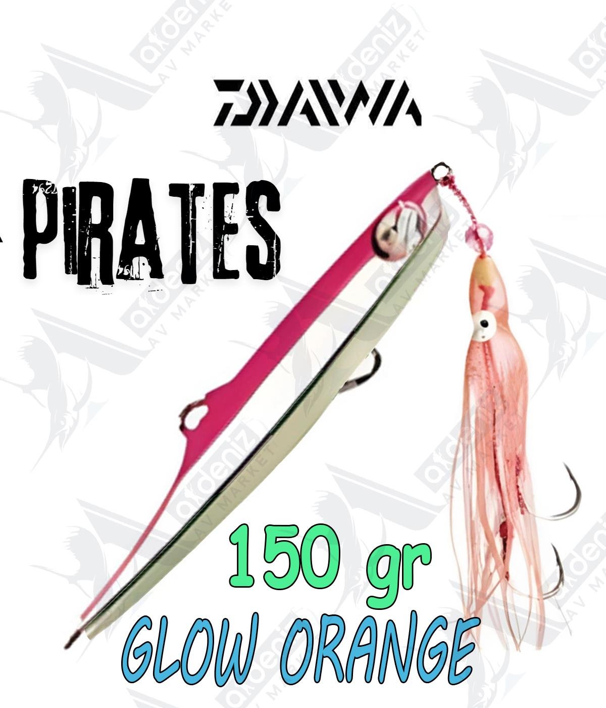 Daiwa Pirates 150 gr İnchiku Jig Yem PR150G29 #Glow OrangeDAİWA